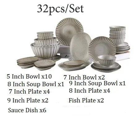 Alba Ceramic Dinner Set - Image 7