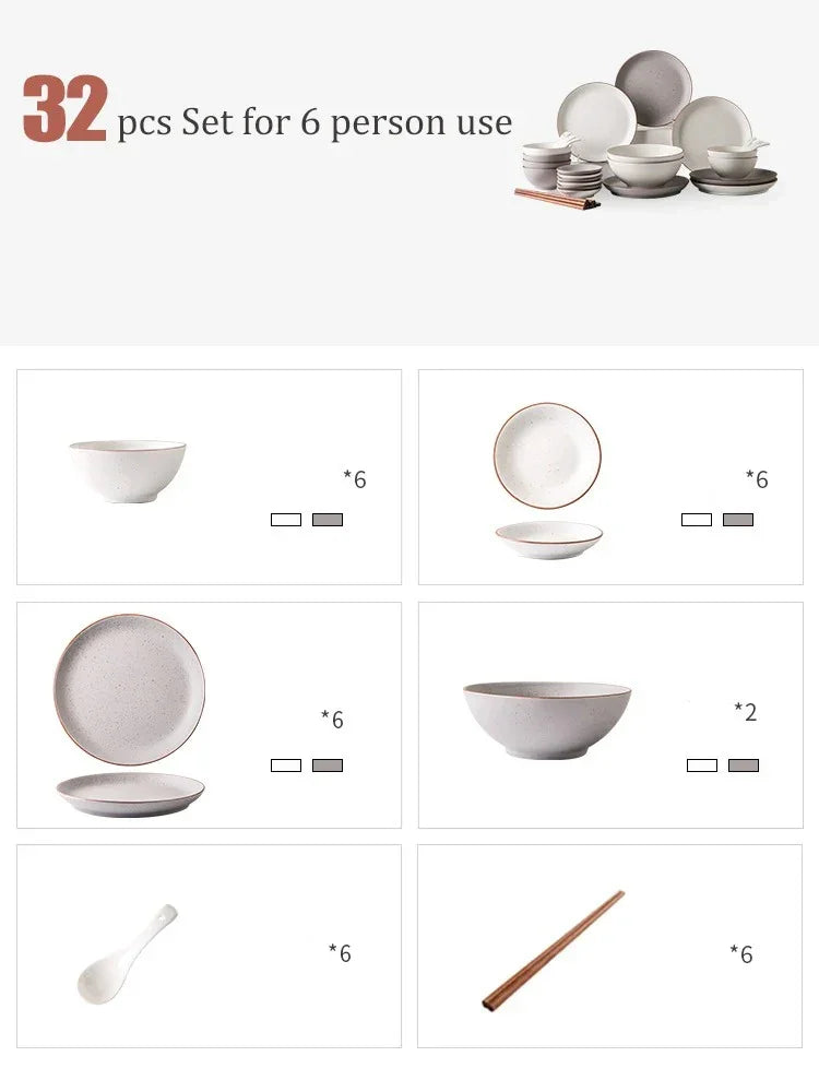 Aria 32-Piece Dinnerware Set - Image 7