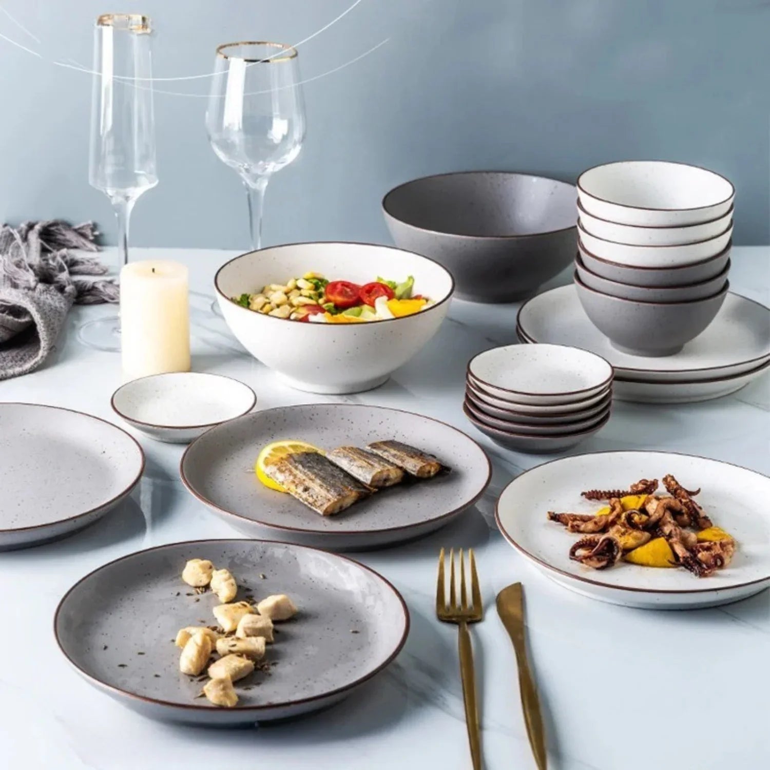 Aria 32-Piece Dinnerware Set