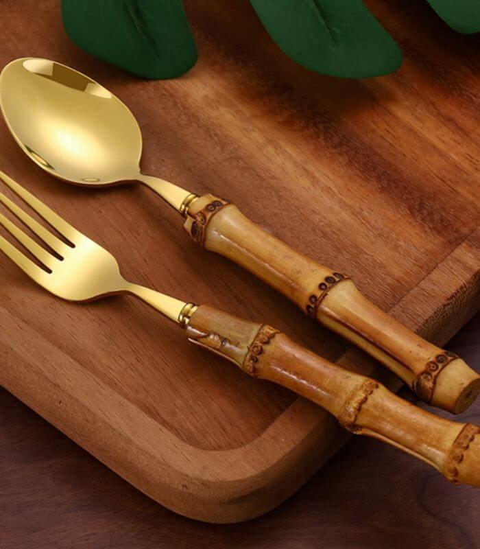 Bali 24-Piece Bamboo Cutlery Set - Image 13