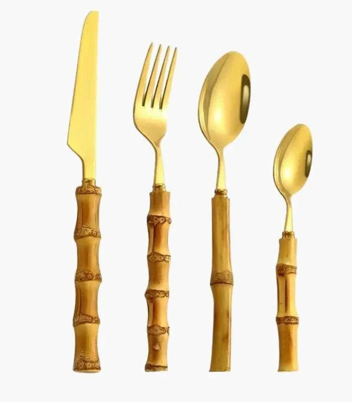 Bali 24-Piece Bamboo Cutlery Set - Image 16
