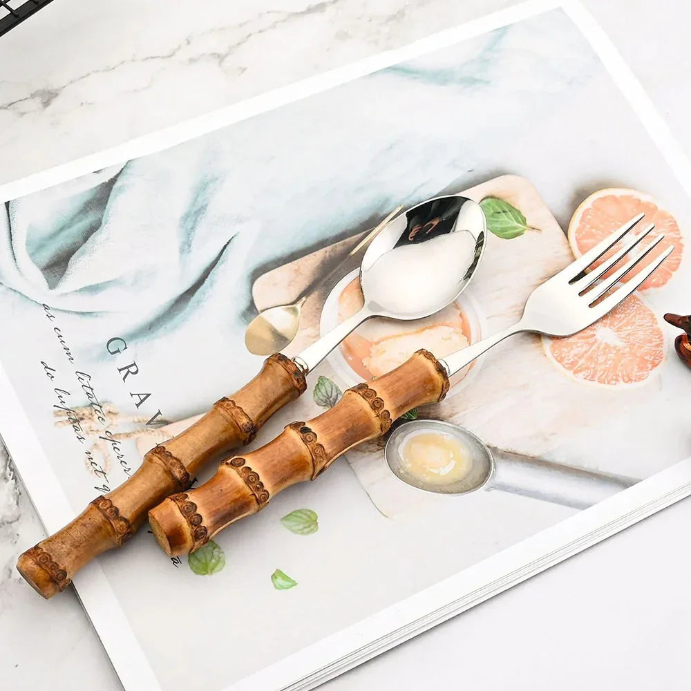 Bali 24-Piece Bamboo Cutlery Set - Image 2