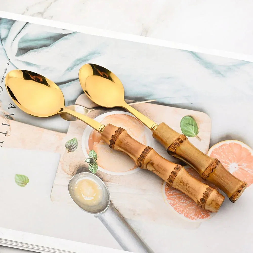 Bali 24-Piece Bamboo Cutlery Set - Image 4