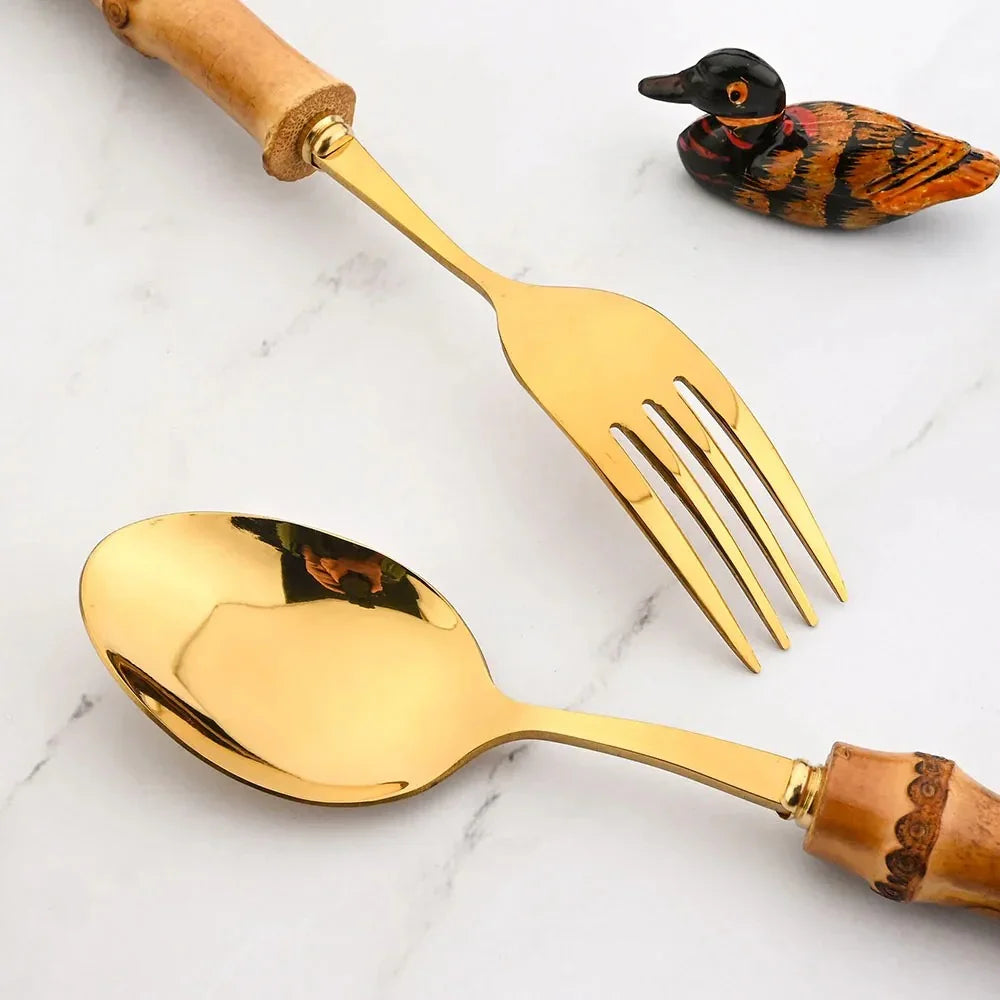 Bali 24-Piece Bamboo Cutlery Set - Image 7