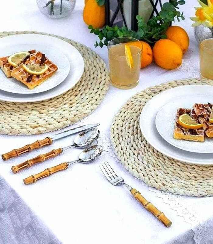 Bali 24-Piece Bamboo Cutlery Set - Image 8