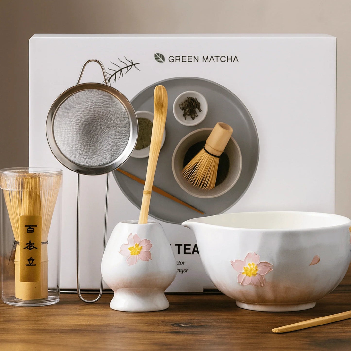 Hanami 5-Piece Cherry Blossom Matcha Kit - Image 3
