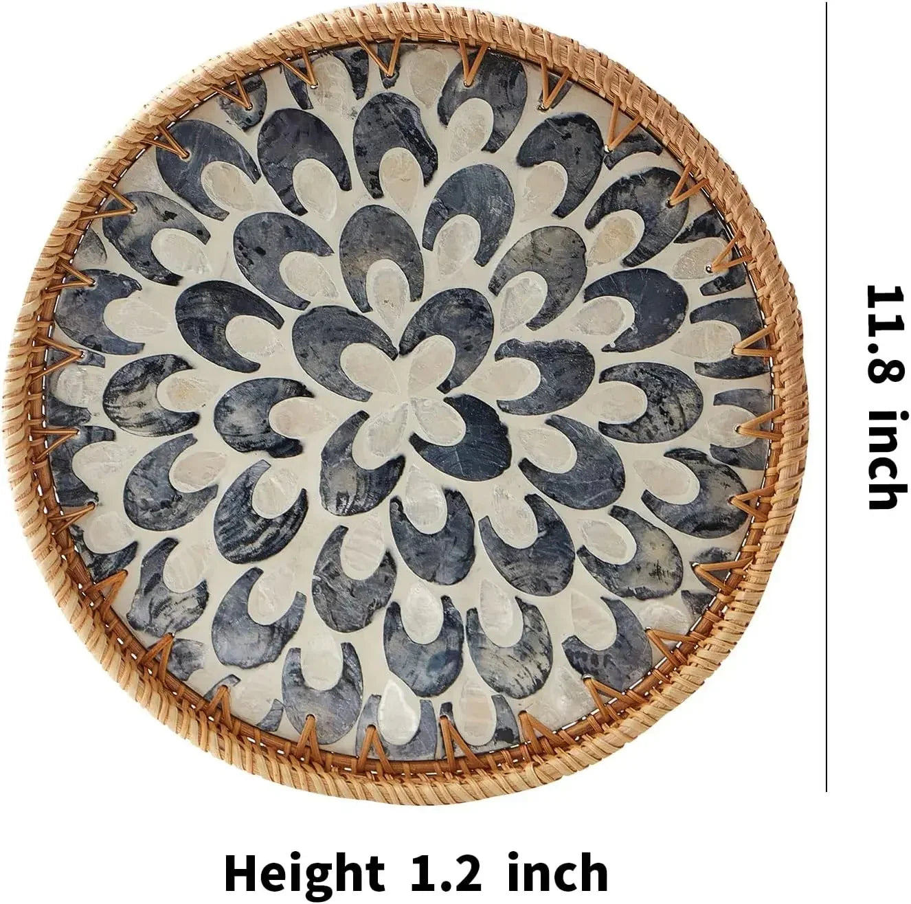 Ingrid Rattan Serving Tray - Image 12