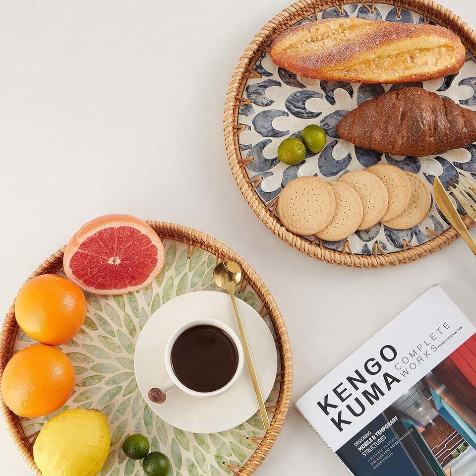 Ingrid Rattan Serving Tray - Image 2