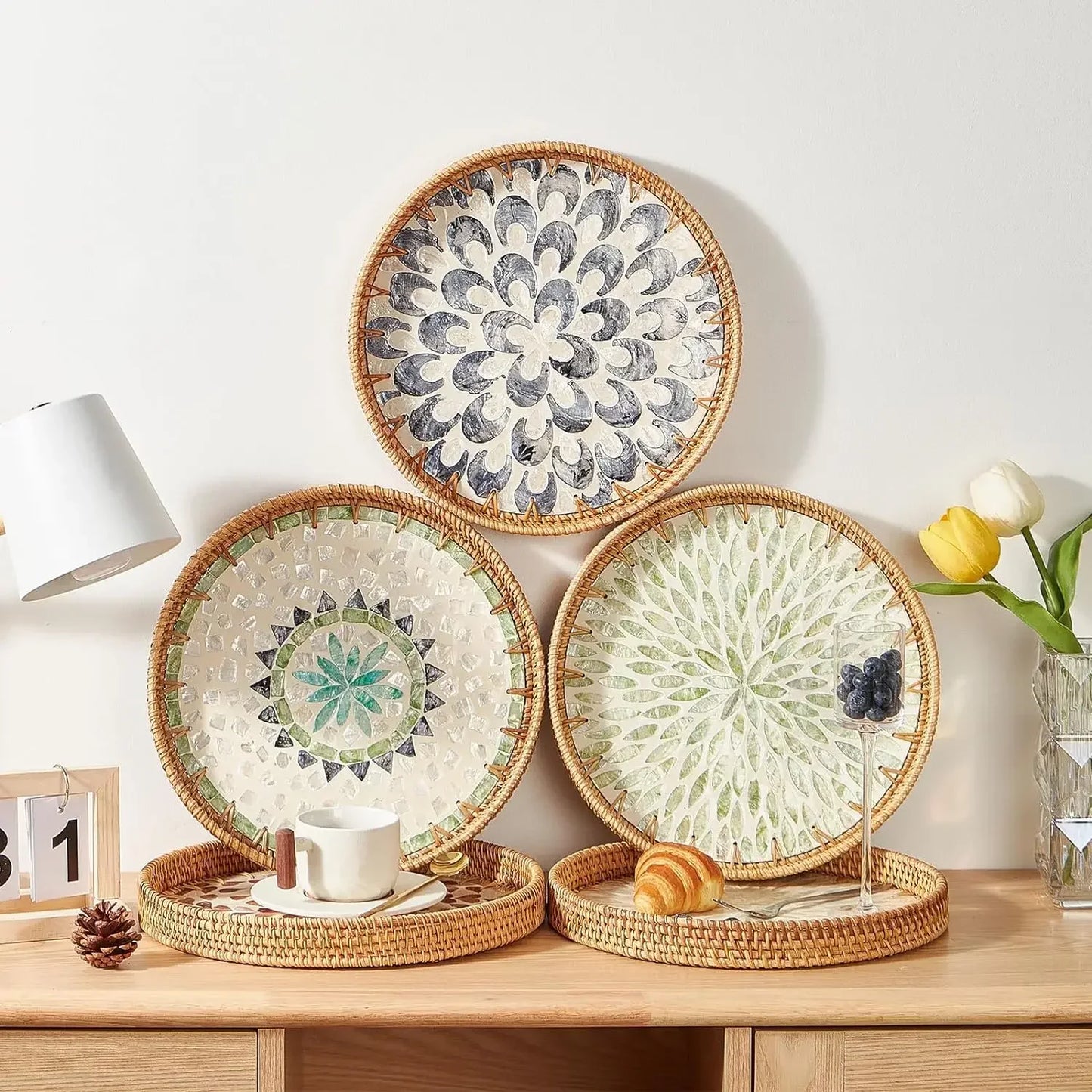 Ingrid Rattan Serving Tray - Image 4