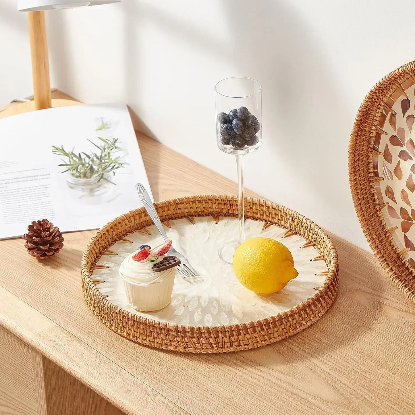 Ingrid Rattan Serving Tray