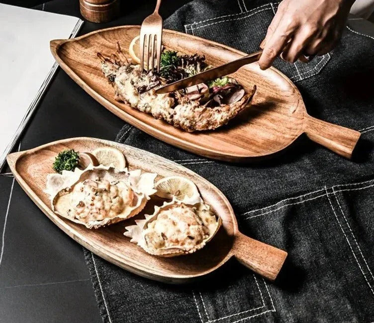 Leaf Wooden Serving Platter - Image 3