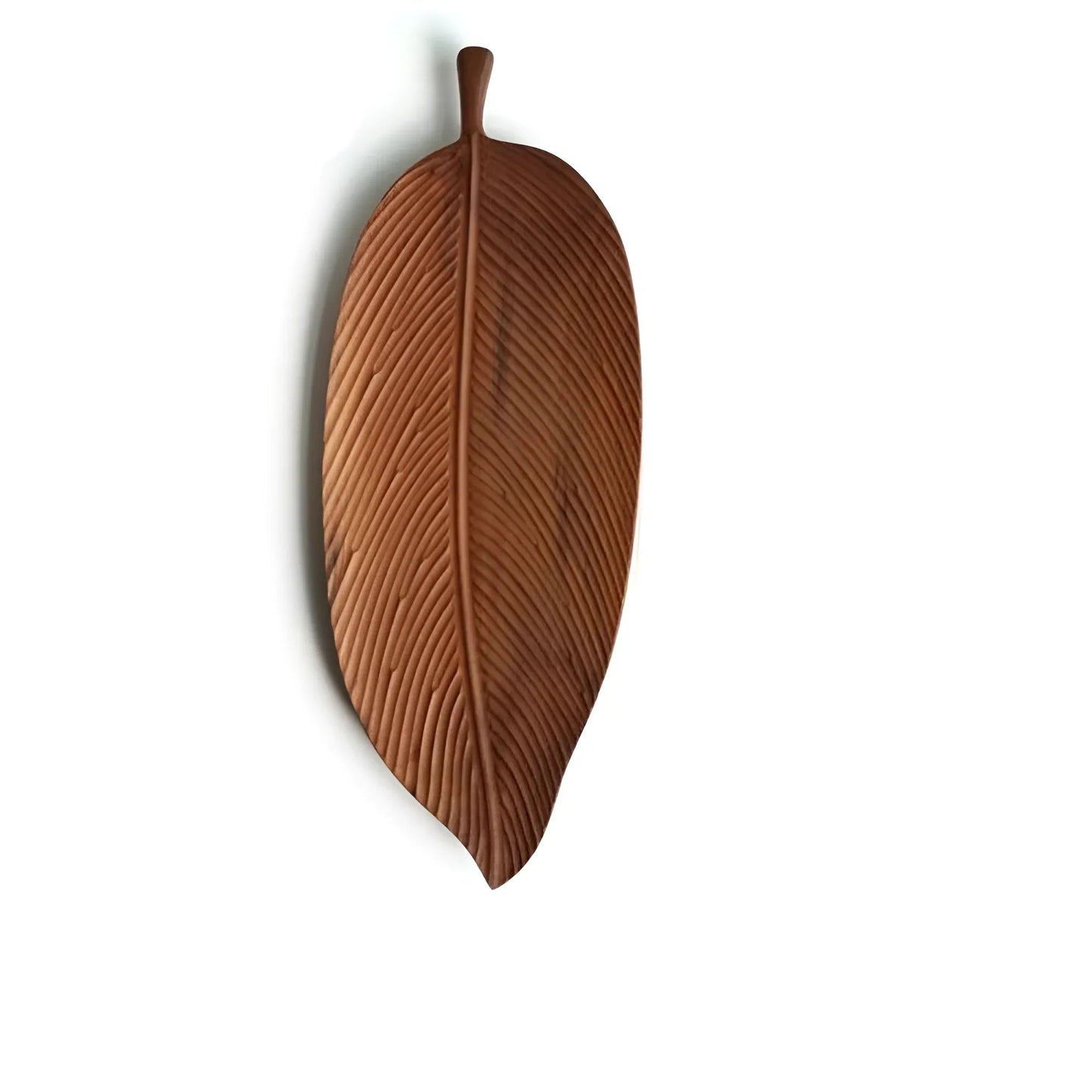 Rustic Leaf Wooden Serving Tray - Image 10