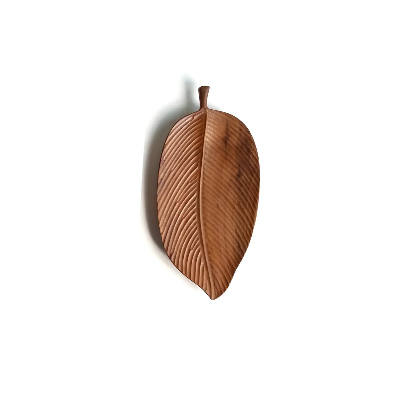 Rustic Leaf Wooden Serving Tray - Image 8