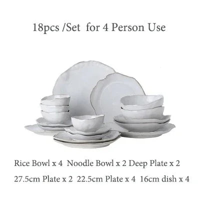 Sculpted Ceramic Dining Set - Image 7