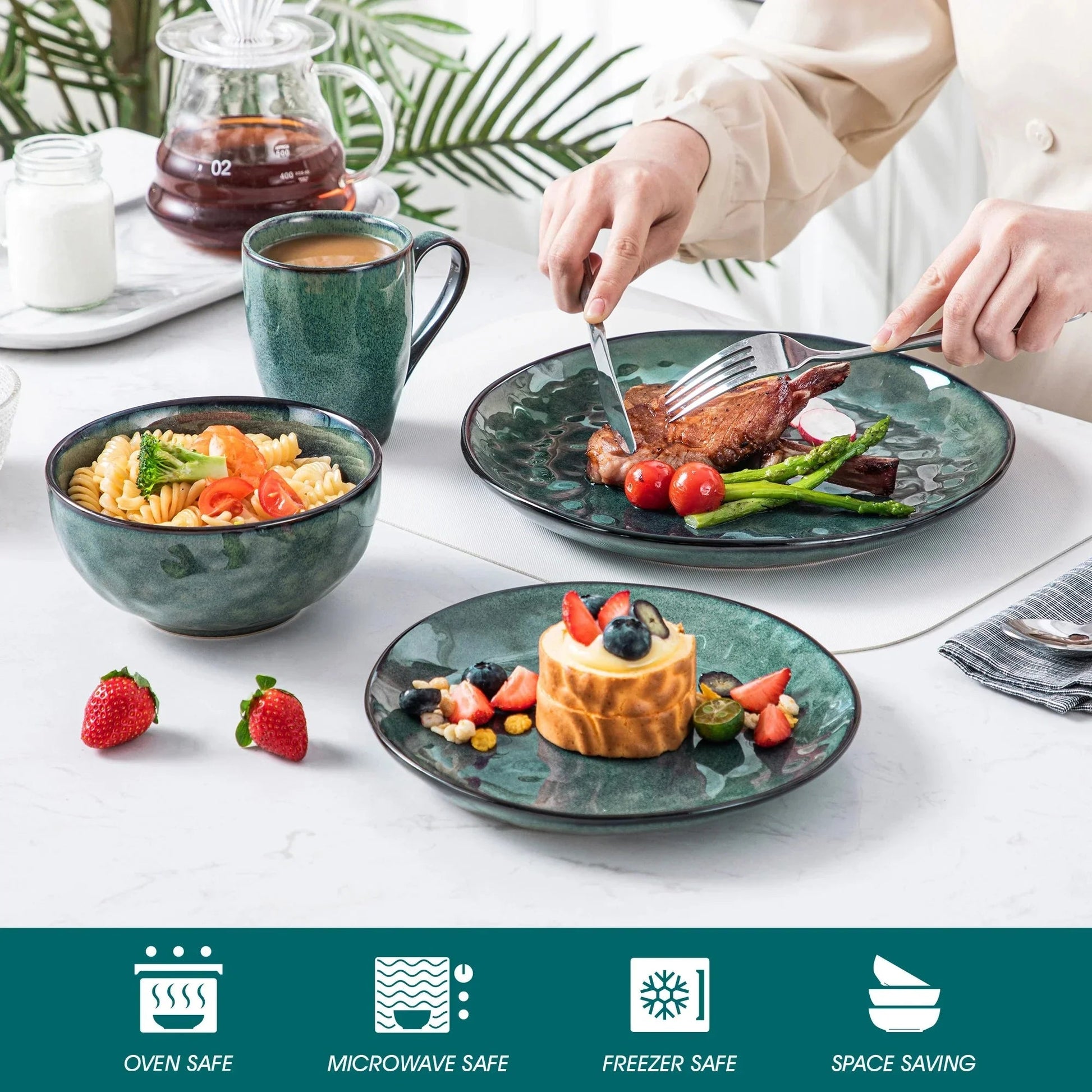 Stellar Green Dinnerware Set - Image 7