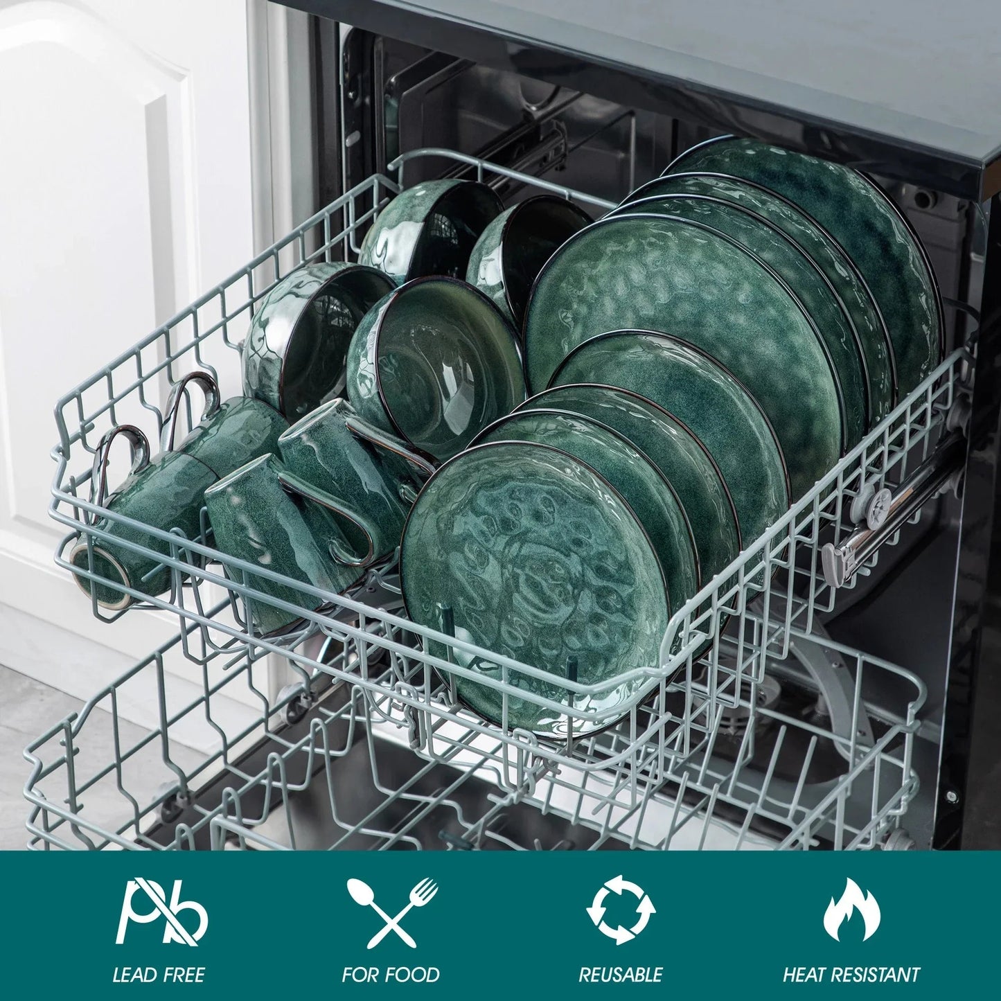 Stellar Green Dinnerware Set - Image 8