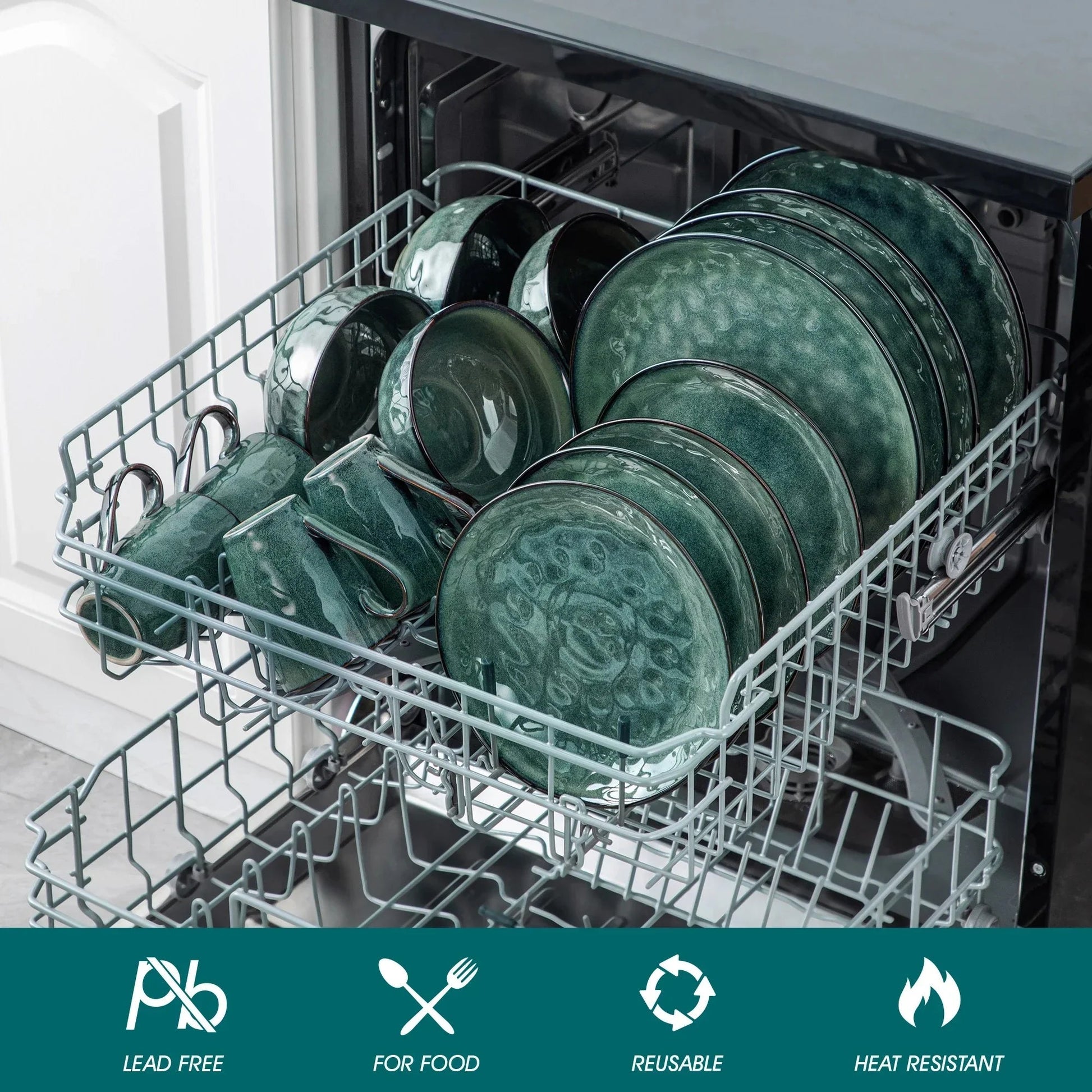 Stellar Green Dinnerware Set - Image 8