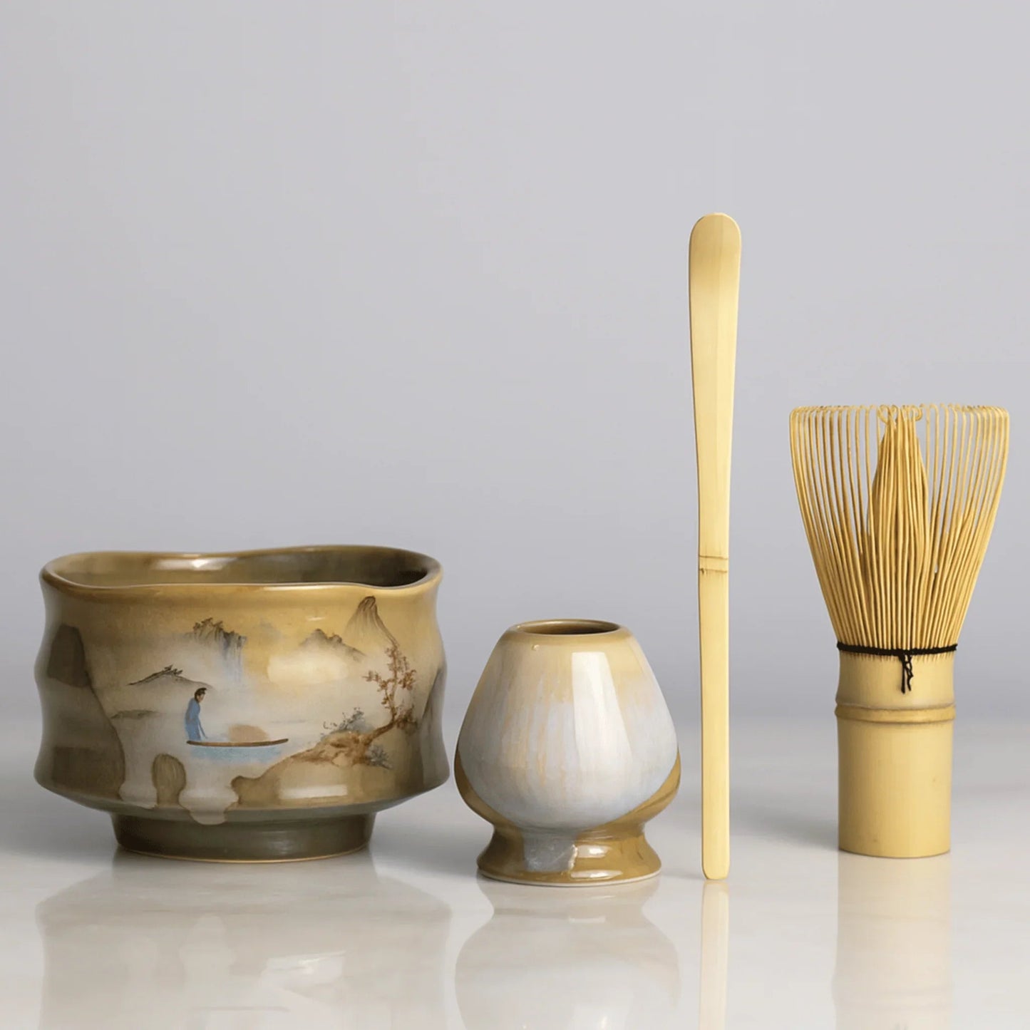 Yoru 4-Piece Ceramic Matcha Set - Image 2