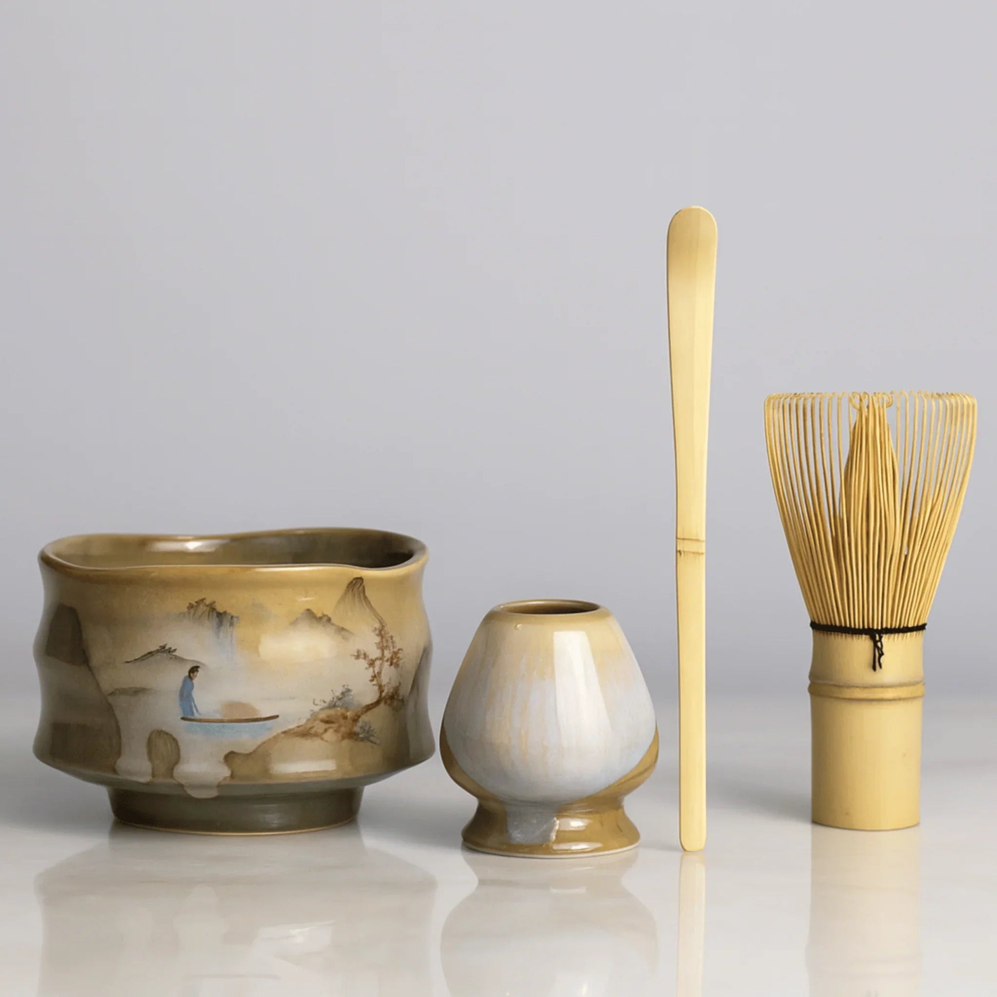 Yoru 4-Piece Ceramic Matcha Set - Image 2